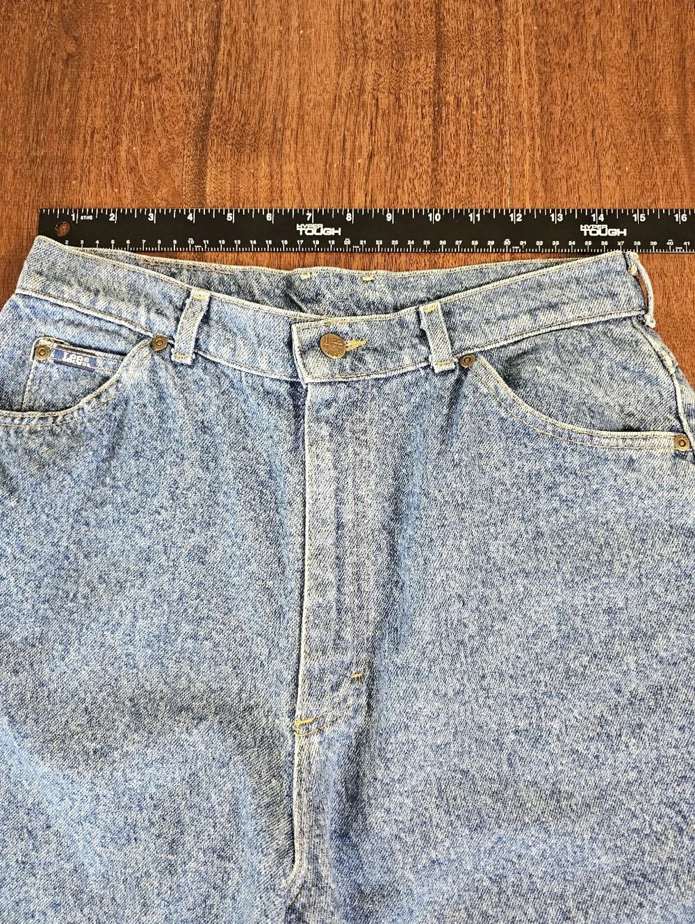 Vintage Lee 305 Relaxed Fit Tapered Mom Jeans High Rise 14 Pet